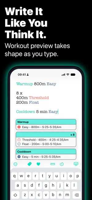 Workout Writer: Run & Ride screenshot 2