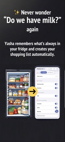 Grocery list made easy: Yasha screenshot