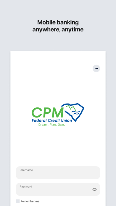 CPM Mobile Banking Screenshot 1 of 5