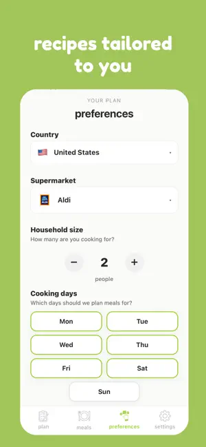 mise - meal planner screenshot 4