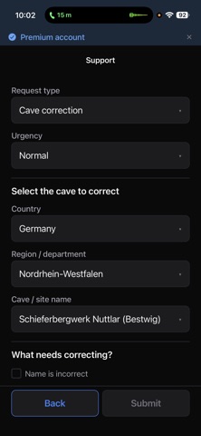 Caveradar screenshot