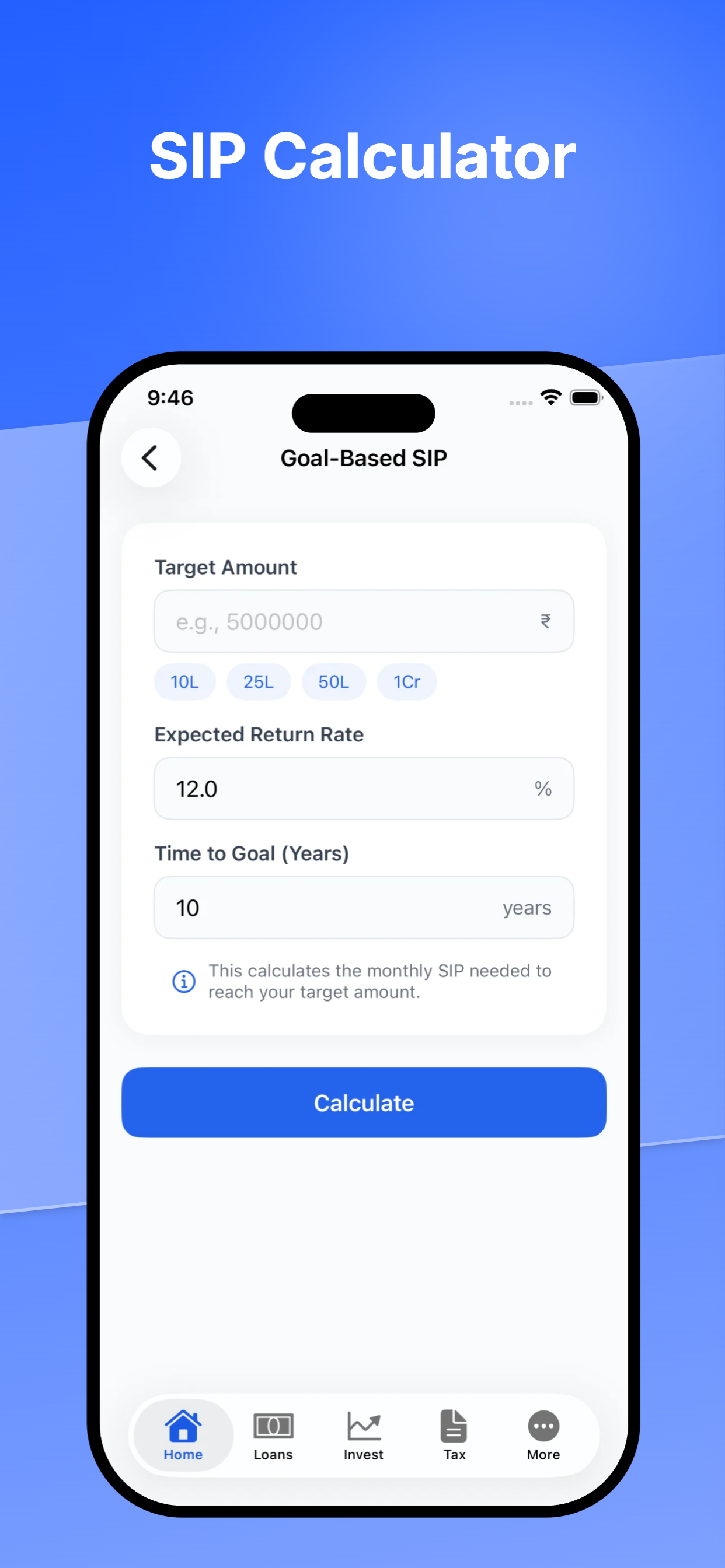 FinCalc Pro - EMI & SIP Calc screenshot 5