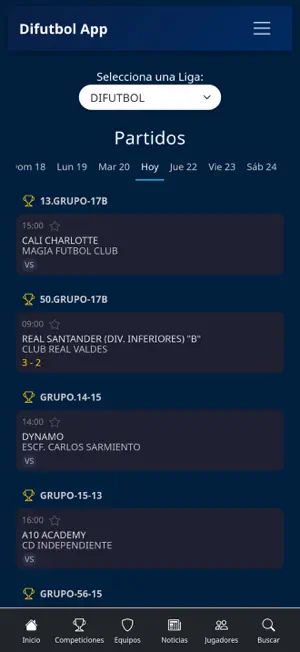 Difutbol App screenshot 1