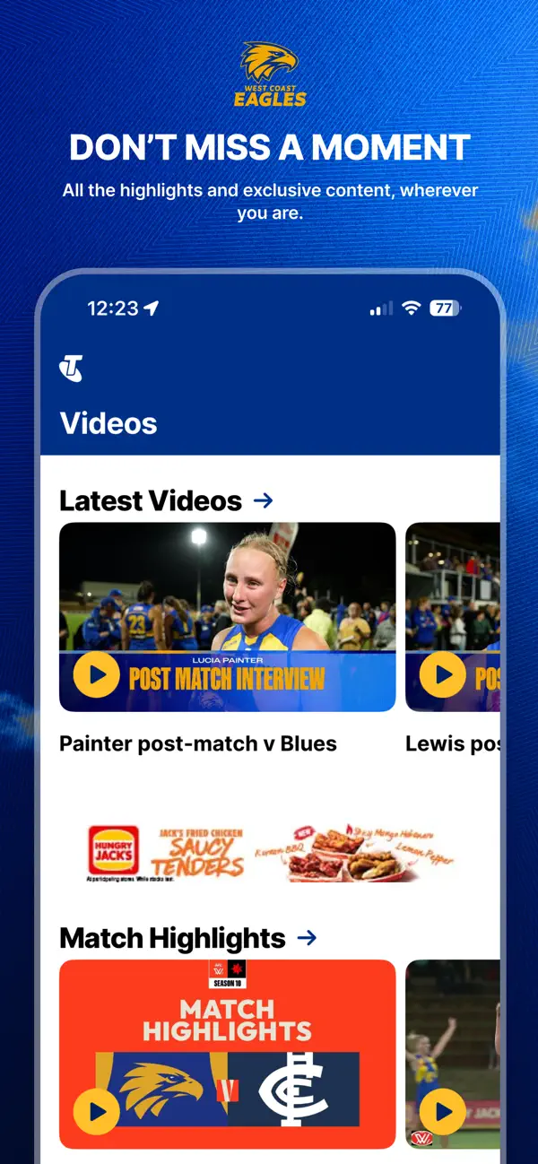 Screenshot #2 pour West Coast Eagles Official App