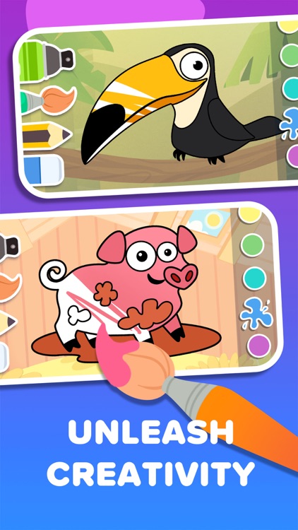 Kid Panda: Colors and Puzzles screenshot-3