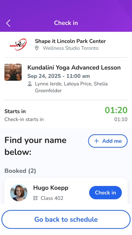 WellnessLiving Check-In