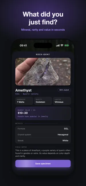 Rock Ident: Stone Identifier screenshot 1