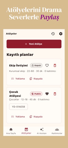 Yaratıcı Drama iPhone screenshot