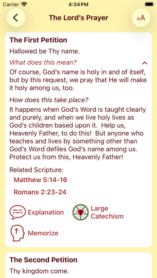 Lutheran Catechism Screenshot 2 of 5