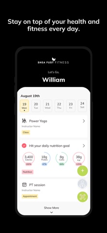 Shea Fust Fitness screenshot