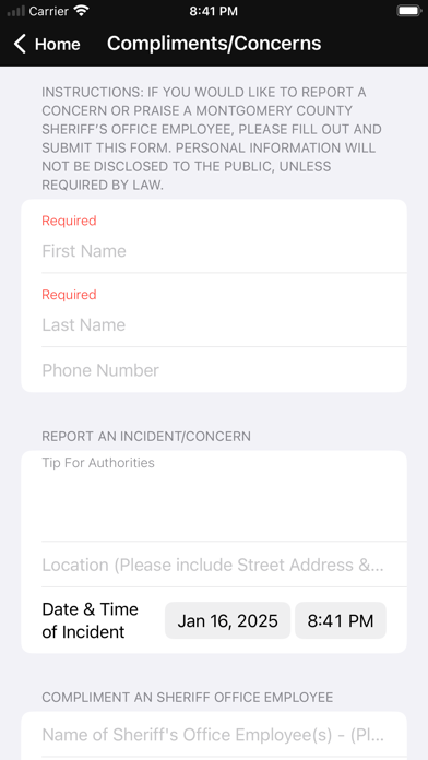 Montgomery County Sheriff NY Screenshot