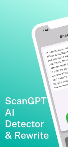 ScanGPT: GPT Detector Rewriter iPhone screenshot