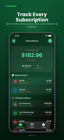 CostVault: Bill Tracker screenshot