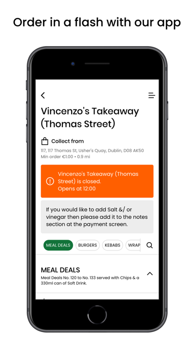 Vincenzo's Takeaway App Screenshot