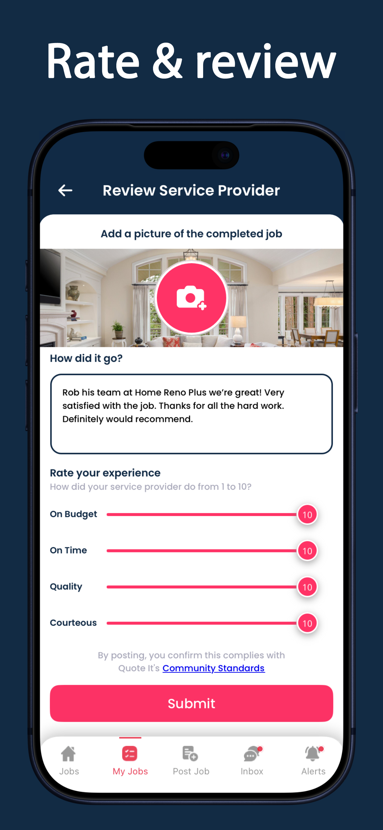 Quote It - Home Services screenshot 4