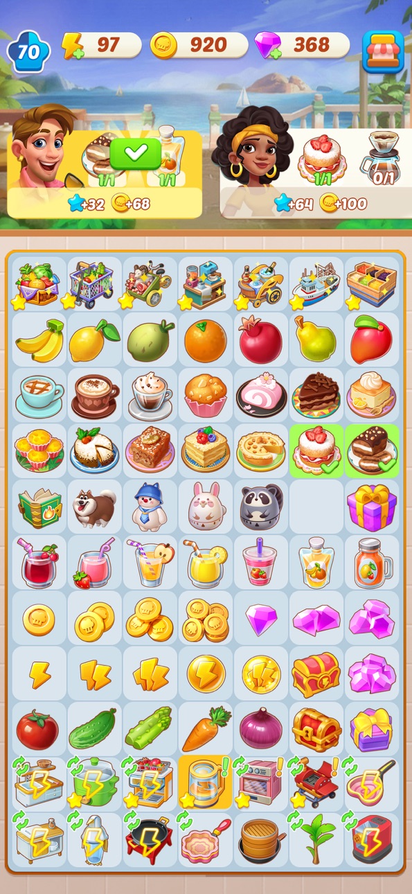 Merge Cooking® iOS Mod IPA screenshot 7 - iOS game interface