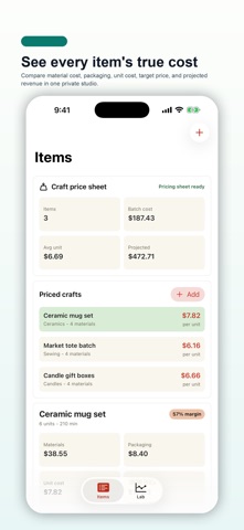 Craft Price Studio screenshot