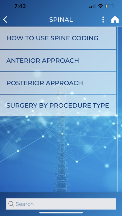 NeuroSpine Coder iPhone screenshot 2 - Medical app