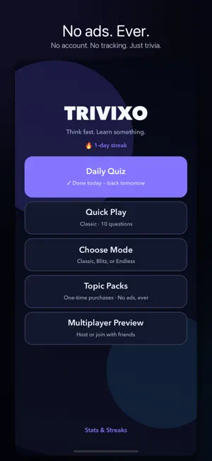 Trivixo screenshot 1