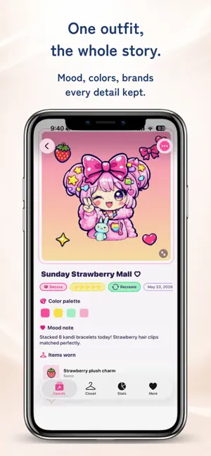 Decora Diary: OOTD Closet screenshot 2