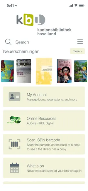 Kantonsbibliothek Baselland screenshot 1
