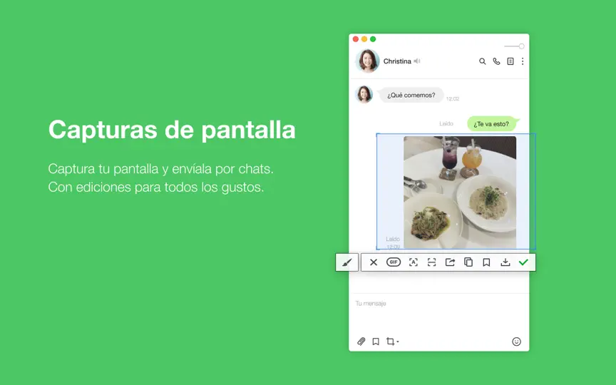 Captura de pantalla de LINE en iPhone 6