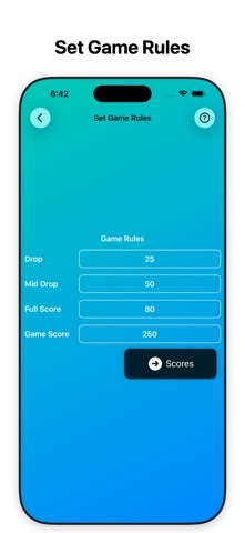 Rummy Score Sheet iPhone screenshot