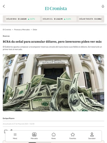 El Cronista iPad screenshot 7