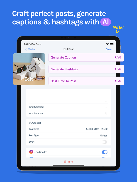 Hopper HQ Social Media Planner iPad screenshot