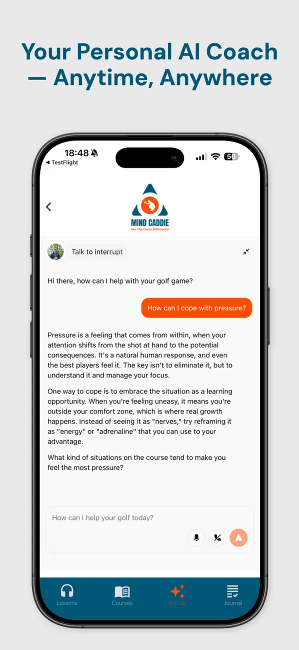 Screenshot #3 pour MIND CADDIE, Golf Mental Coach