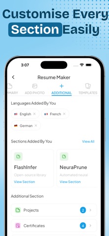 AI Resume Builder - CV Maker+ iPhone screenshot