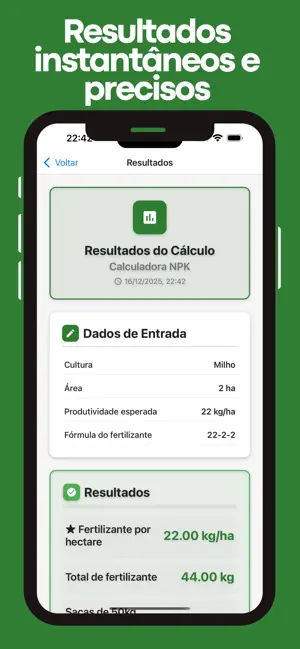 Calculadora Agrícola - CalAgro screenshot 2
