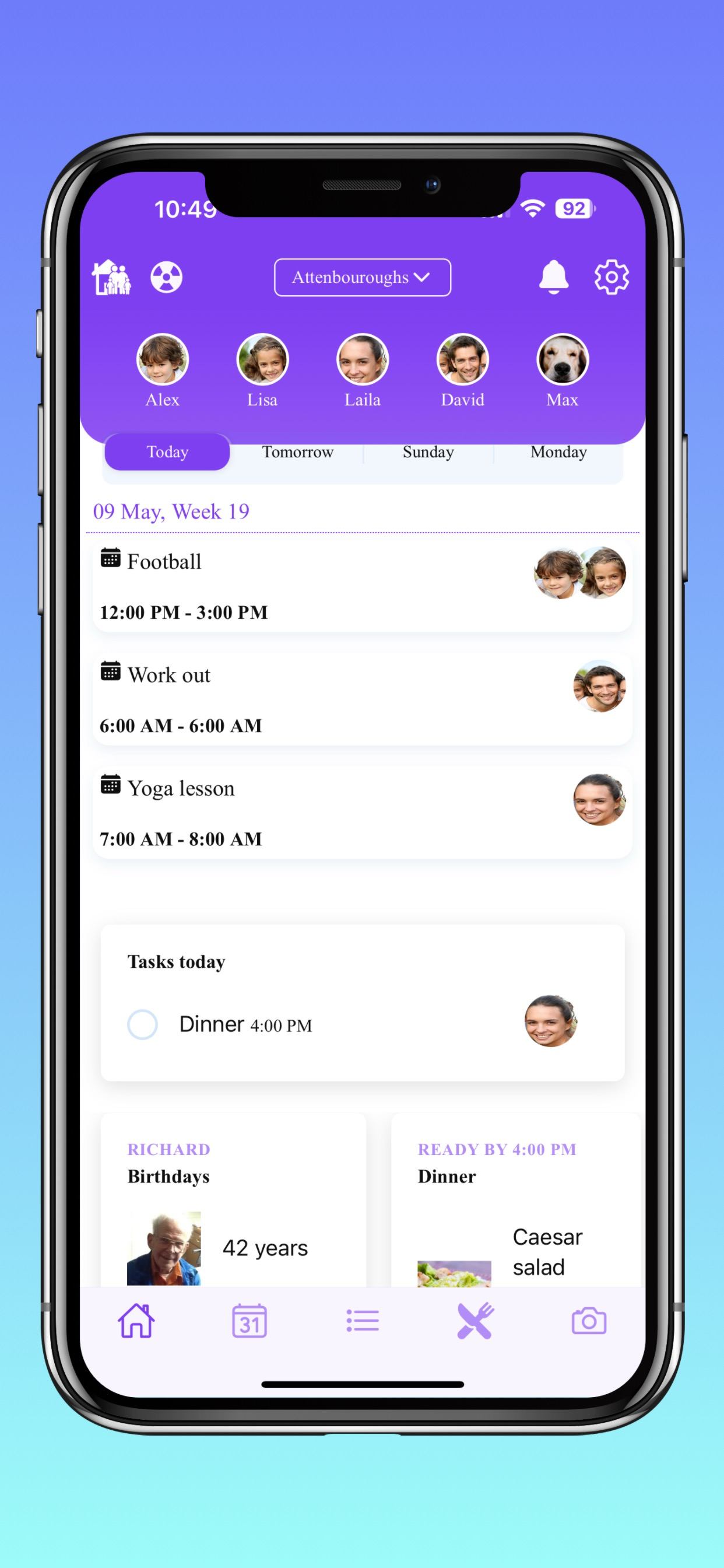 Family Organizer with AI