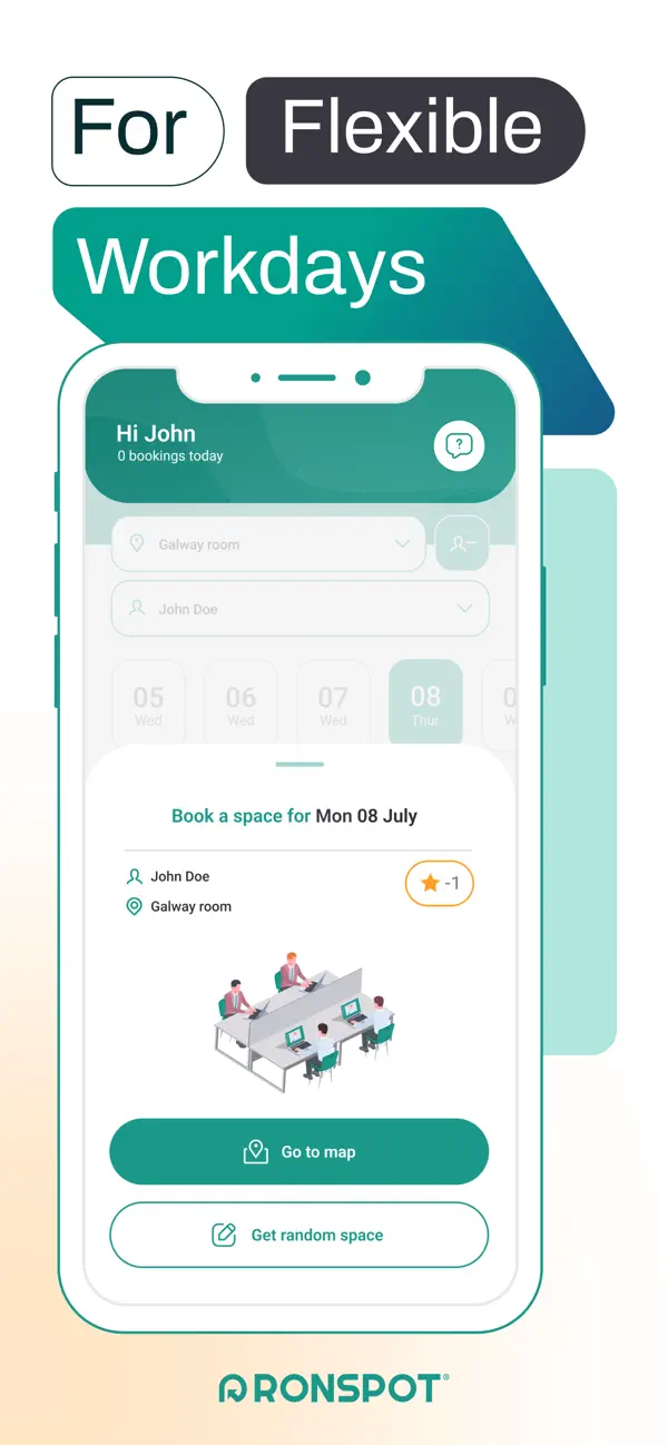 Screenshot #1 pour Ronspot - Desk & Parking Mgt