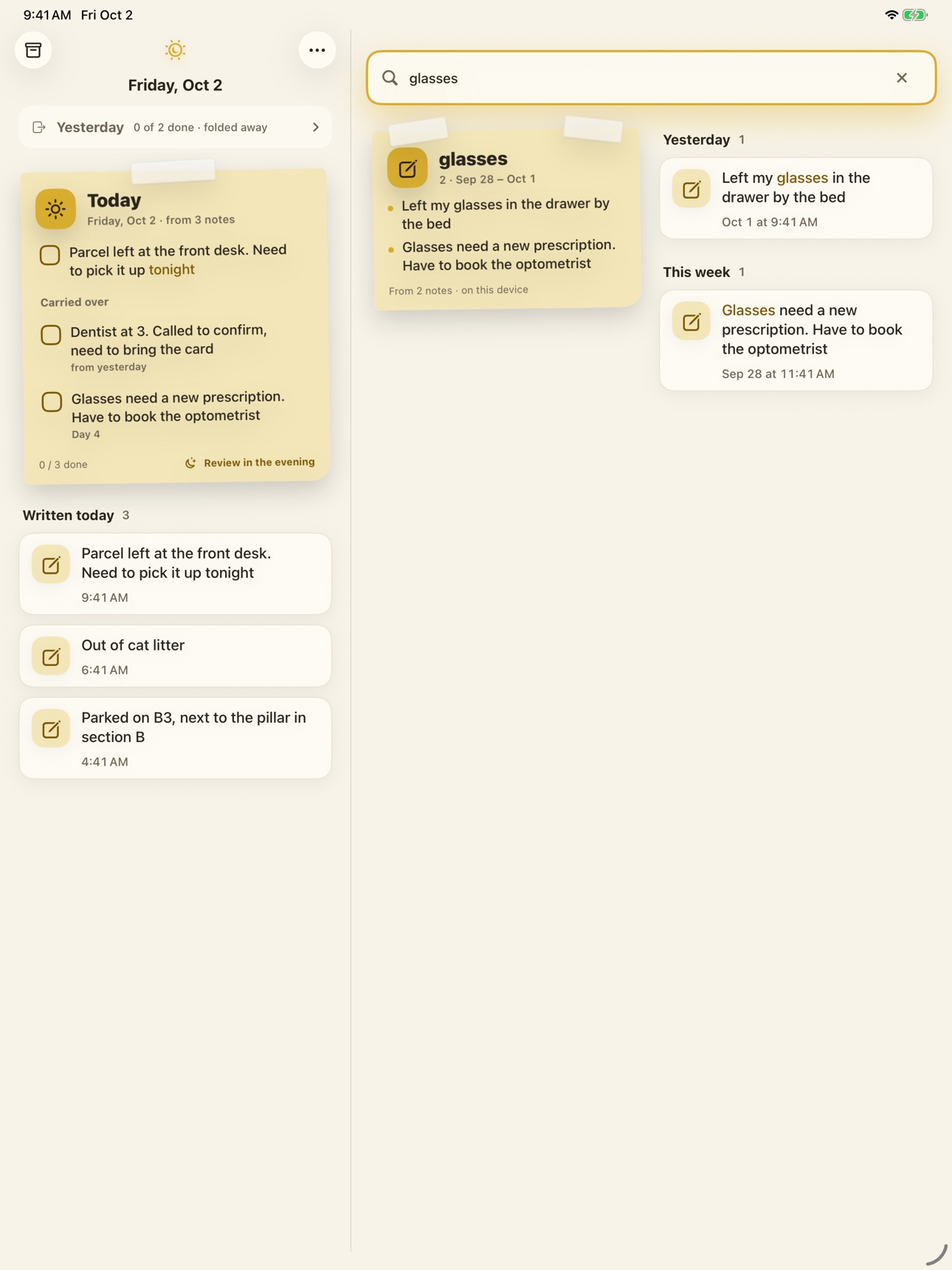 Screenshot 10 of ntoday - Brain Dump Notes