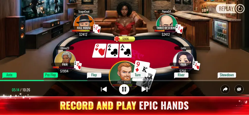 Screenshot von Short Deck Poker: 6+ Hold'em auf dem iPhone 3