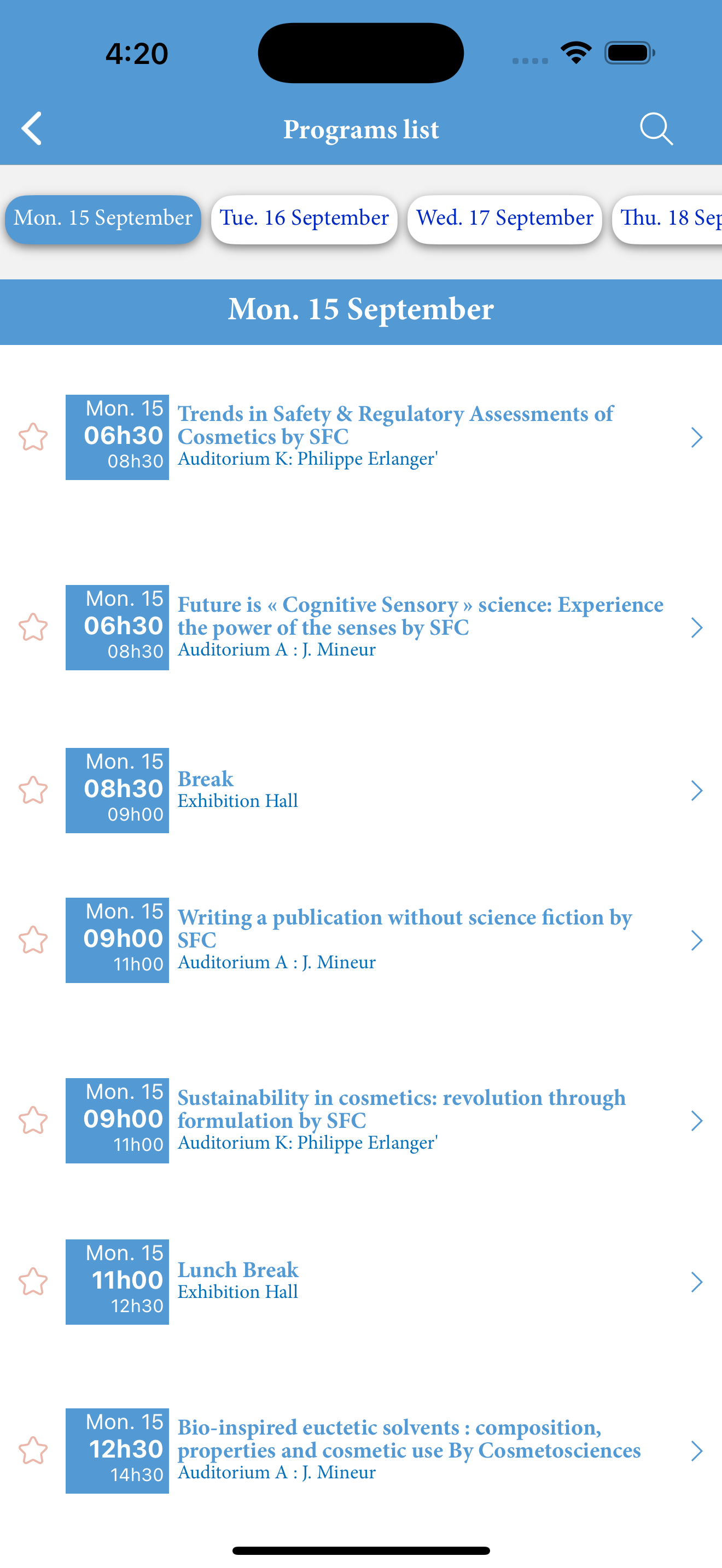 IFSCC Congress screenshot 3