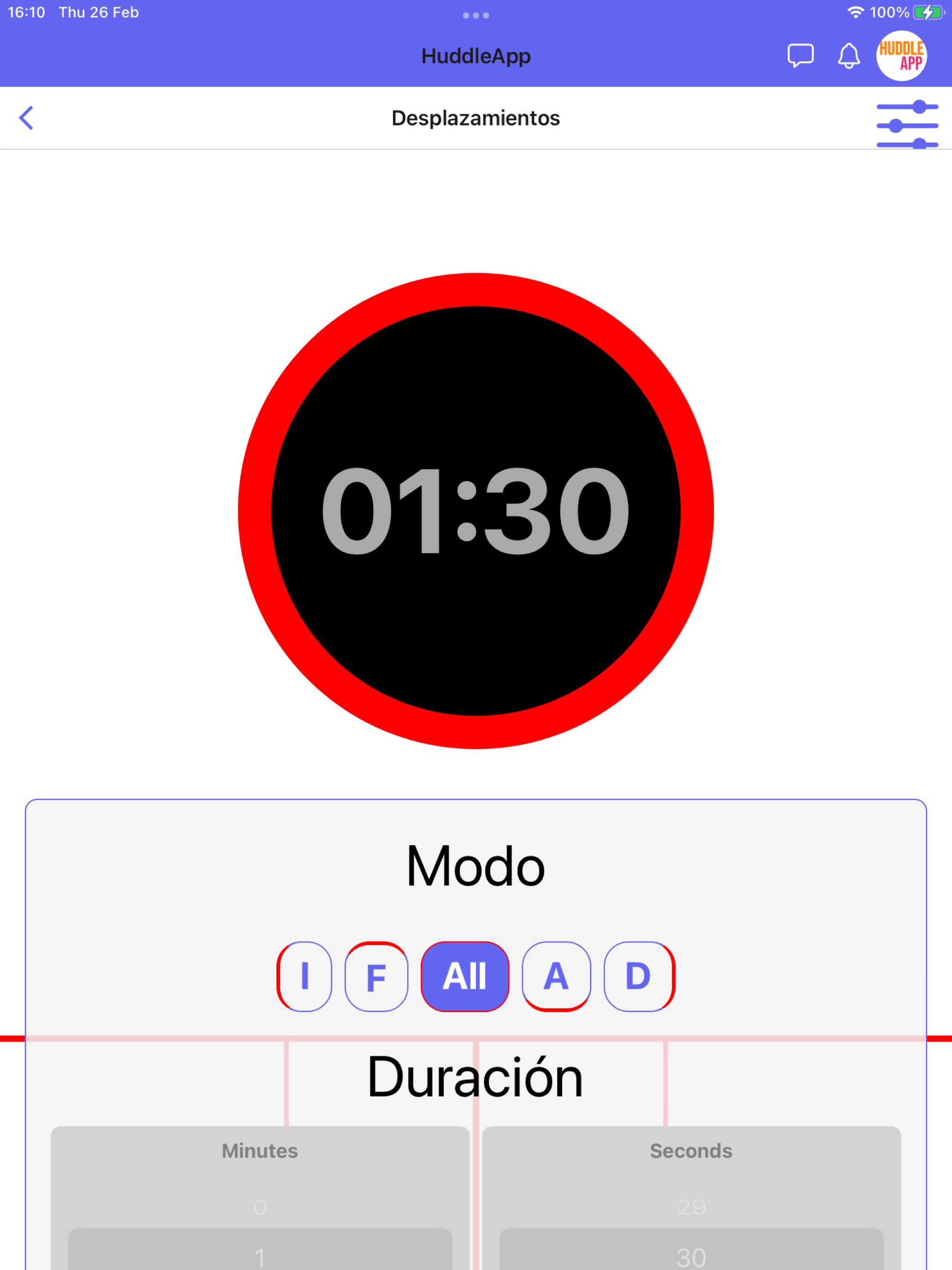 HuddleApp: Deporte y Nutrición screenshot 14