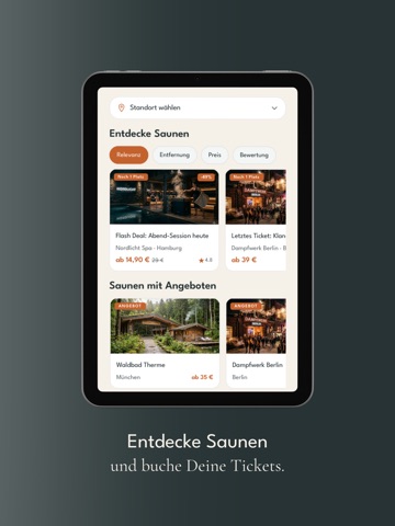 frihed. - Deine Sauna App iPad screenshot
