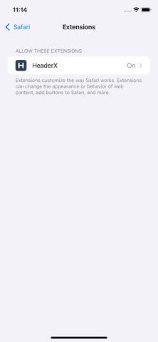 HeaderX iPhone screenshot