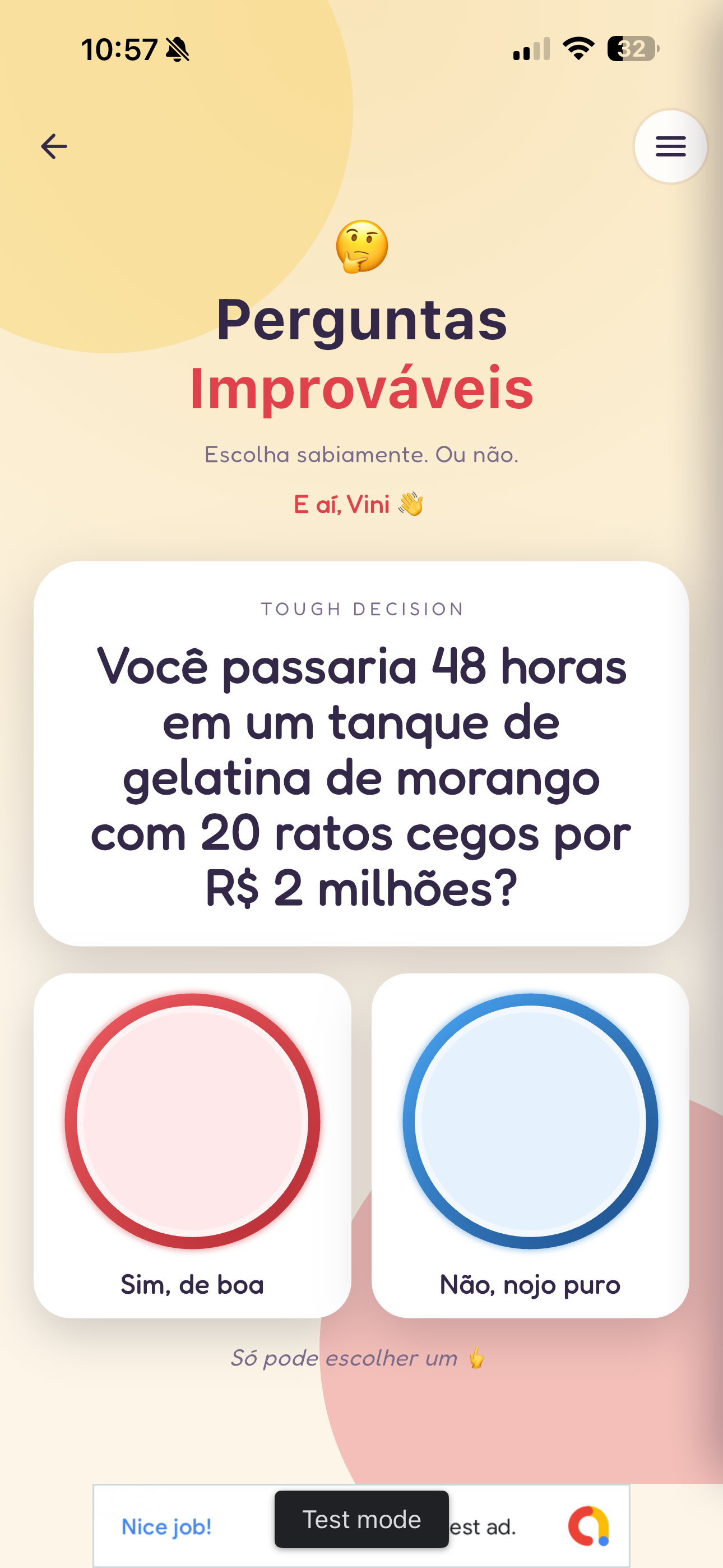 Perguntas Improváveis
