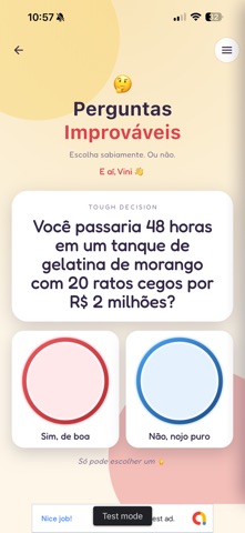 Perguntas Improváveis screenshot