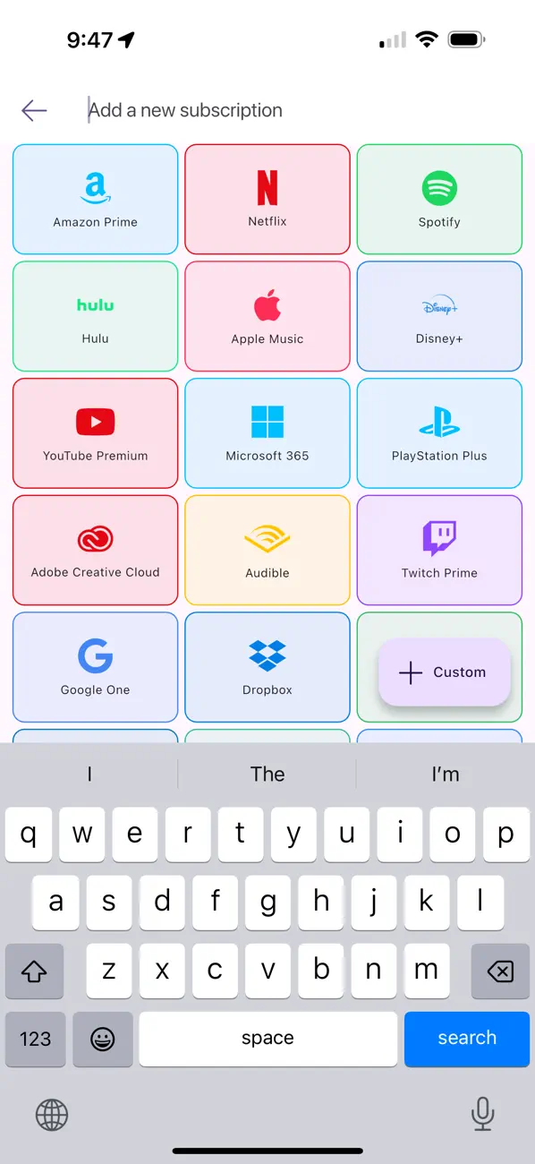 #1. Subscriptions Space (iOS) Ved: Fernando Herrera
