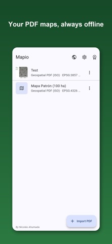 Mapio. iPhone screenshot 1
