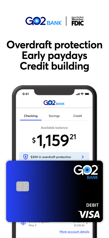 GO2bank: Mobile banking screenshot 1