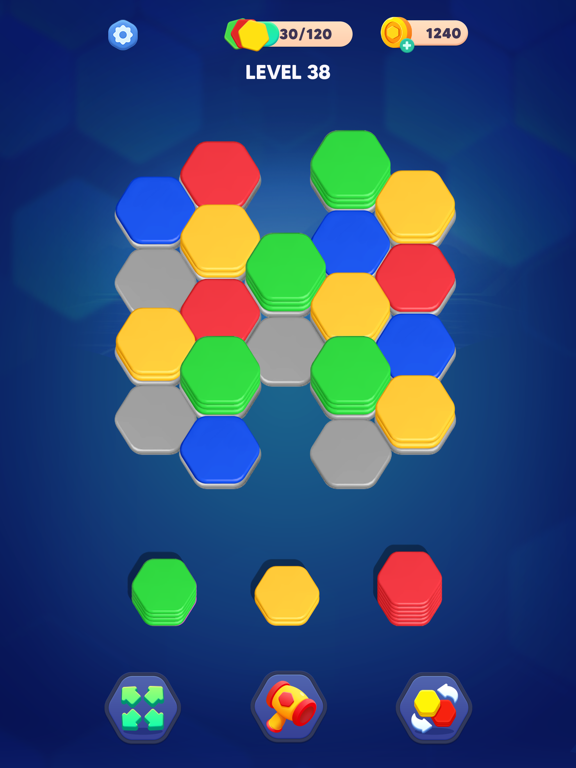 Royal Hexa Puzzle iPad screenshot 5 - Games app