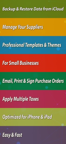 Purchase Order - PO Maker iPhone screenshot