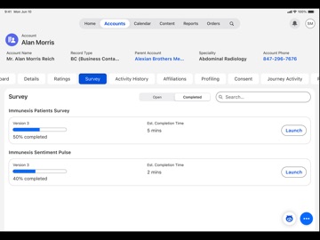 Life Sciences Cloud Mobile iPad screenshot
