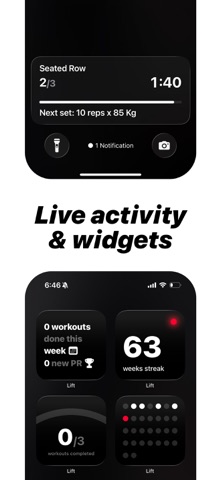 Lift: Workout Tracker Gym Log screenshot