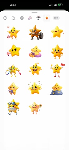Ultra Shiny Star Stickers screenshot